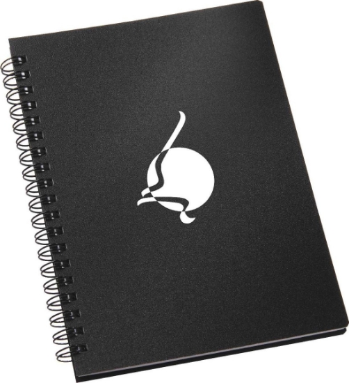 5'' x 7'' FSC® Mix Duchess Spiral Notebook - Black