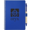 5'' x 7'' FSC® Mix Eco-Friendly Spiral Notebook with Pen - Blue
