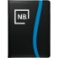 Session Padfolio with FSC® Mix Paper - Black w_Blue Trim