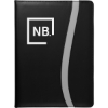 Session Padfolio with FSC® Mix Paper - Black w_Gray Trim