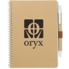 5'' x 7'' FSC® Mix Spiral Notebook with Pen - Natural