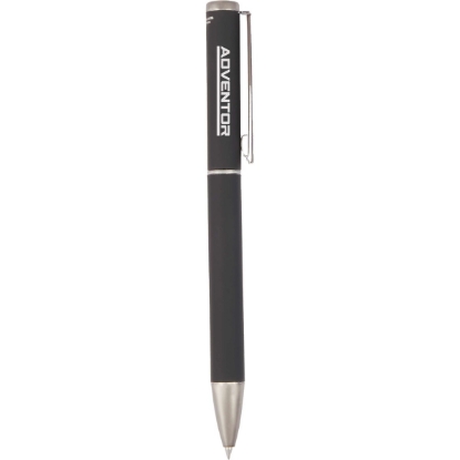 Harper Soft Touch Recycled Aluminum Gel Pen - Black