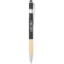 Bamboo and Recycled Aluminum Soft Touch Ballpoint Stylus - Black