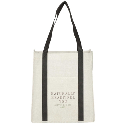 Pluto Recycled Non-Woven Small Grocery Tote - Black