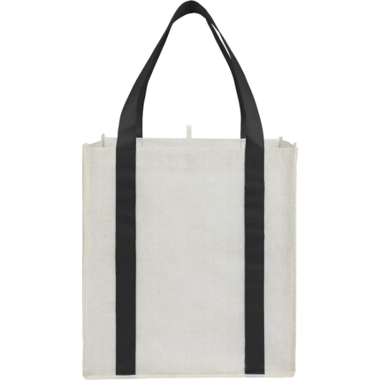 Neptune Recycled Non-Woven Grocery Tote - Black