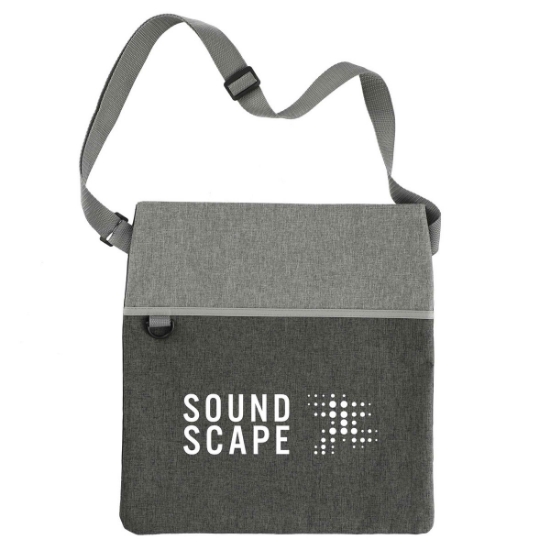 Double Heather rPET Crossbody Tote - Graphite