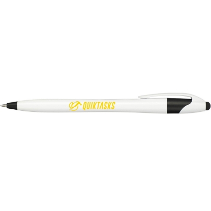 Cougar Gel Stylus Pen - White w Black Trim
