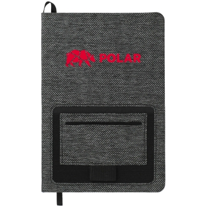 5.5'' x 8.5'' FSC® Mix Vila rPET Bound Notebook - Charcoal