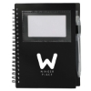 5'' x 7'' FSC® Recycled Star Spiral Notebook with Pen - Black