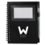 5'' x 7'' FSC® Recycled Star Spiral Notebook with Pen - Black