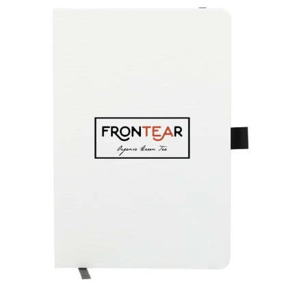 5.5'' x 8.5'' FSC® Recycled Bamboo Fiber Bound Notebook - Black