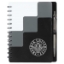 5'' x 7'' Recycled Pace Spiral Notebook w Pen - Black