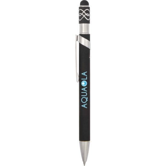 Simple Fidget Recycled Stylus Gel Pen - Black