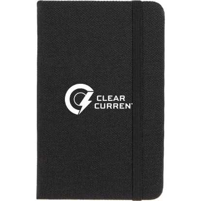 3.5'' x 5.5'' Recycled Pocket Bound Journal - Black