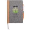 5.5'' x 8.5'' Recycled PET and Cork Bound Journal - Gray