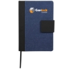 5.5'' x 8.5'' FSC® Recycled Canvas Bound Notebook - Blue