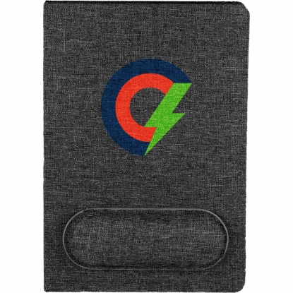 5.5'' x 8.5'' FSC® Recycled PET Office Bound Notebook - Black