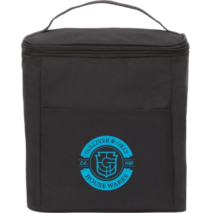 Double Lined 9 Can Cooler - Black