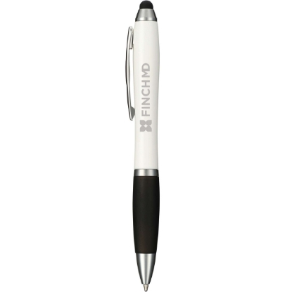 Nash Ballpoint Stylus With Coating - White_Black