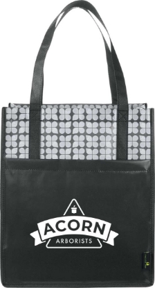Big Grocery Laminated Non-Woven Tote - Black