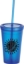 Iceberg 16oz Double-Wall Tumbler w/Straw - Translucent Blue