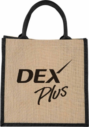Medium Jute Gift Tote - Black