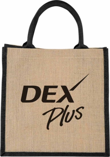 Medium Jute Gift Tote - Black