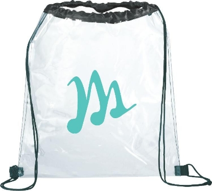 Rally Clear Drawstring Bag - Black