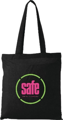 Carolina 4oz Cotton Canvas Tote - Black