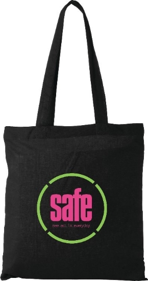 Carolina 4oz Cotton Canvas Tote - Black