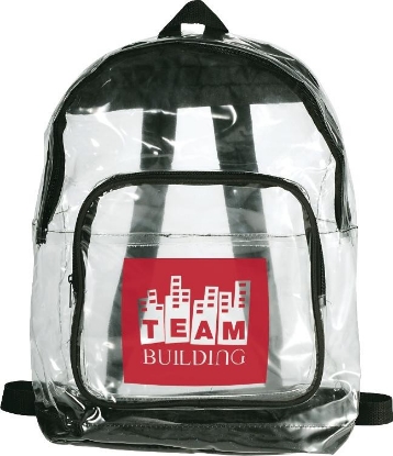 Rally Event Friendly Clear Backpack - Black