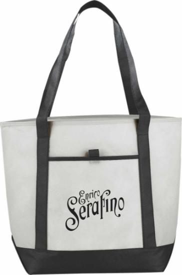 Lighthouse Non-Woven Boat Tote - Black