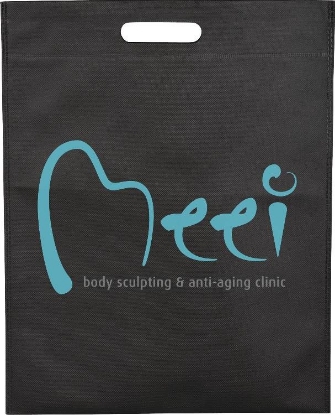 Large Freedom Heat Seal Non-Woven Tote - Black