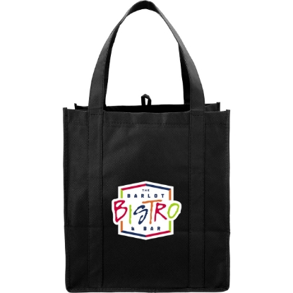 Hercules Non-Woven Grocery Tote - Black