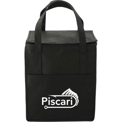 Hercules Flat Top Insulated Grocery Tote - Black