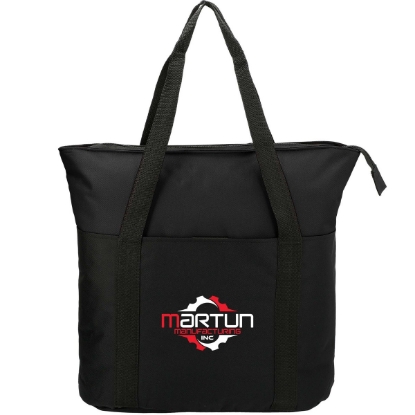 Heavy Duty Zippered Convention Tote - Black