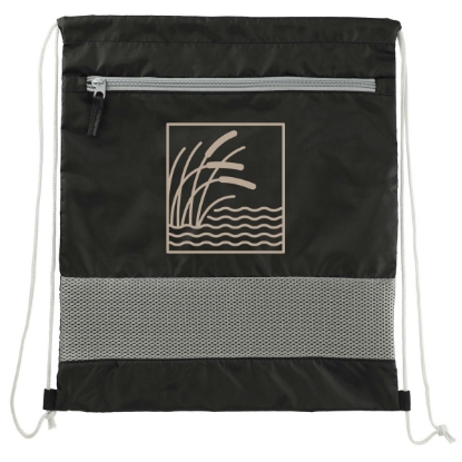 Sparks Recycled Drawstring Bag - Black