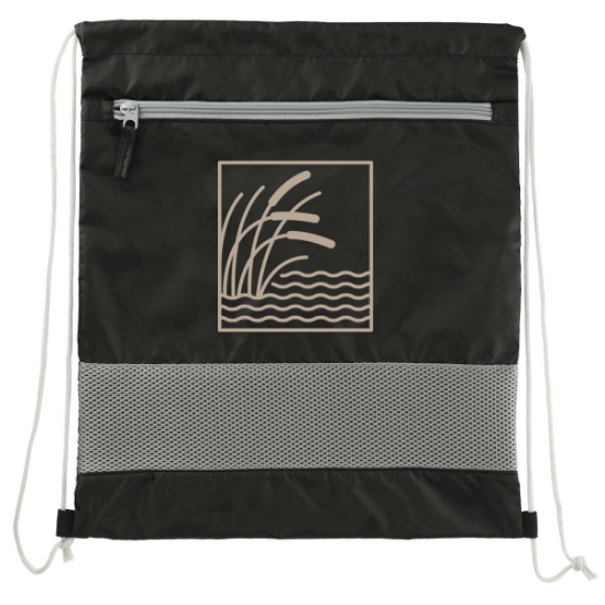 Sparks Recycled Drawstring Bag - Black