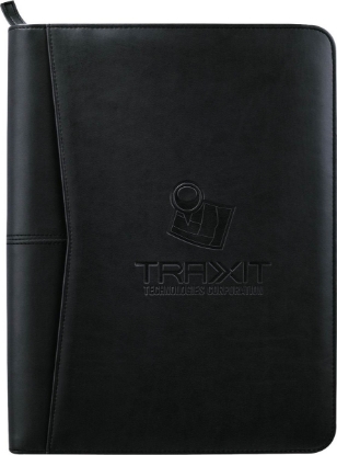 Pedova™ Zippered UltraHyde Padfolio with FSC® Mix Paper - Black