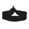 3/4" ElasticBand Fold Over Hair Ties - Black