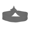 3/4" ElasticBand Fold Over Hair Ties - Light Gray