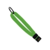 1/2" Cotton Wrist Retainer with Slider & Metal Split-Ring - Lime Green