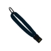 1/2" Cotton Wrist Retainer with Slider & Metal Split-Ring - Navy