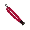 1/2" Cotton Wrist Retainer with Slider & Metal Split-Ring - Red