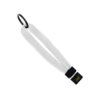 1/2" Cotton Wrist Retainer with Slider & Metal Split-Ring - White