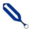 3/4" Polyester Key Chain with Crimp Split Ring - Royal