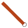 3/4" Sewn Polyester wrist Keychain with Metal Split-Ring - Orange