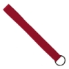 3/4" Sewn Polyester wrist Keychain with Metal Split-Ring - Red