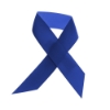 5/8" Dye-Sublimated Satin Ribbon Pin - Blue