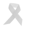 5/8" Dye-Sublimated Satin Ribbon Pin - White